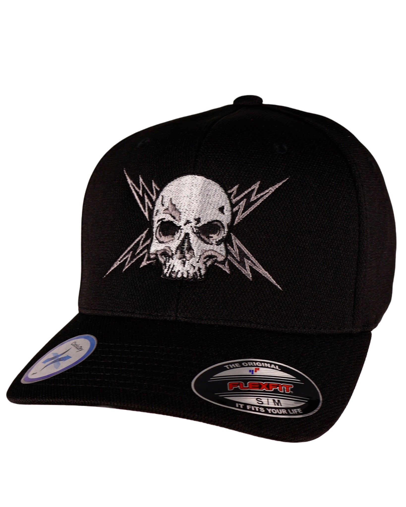 Flexfit "Never Fade" Silver Bolt Electric Head Fitted Cap