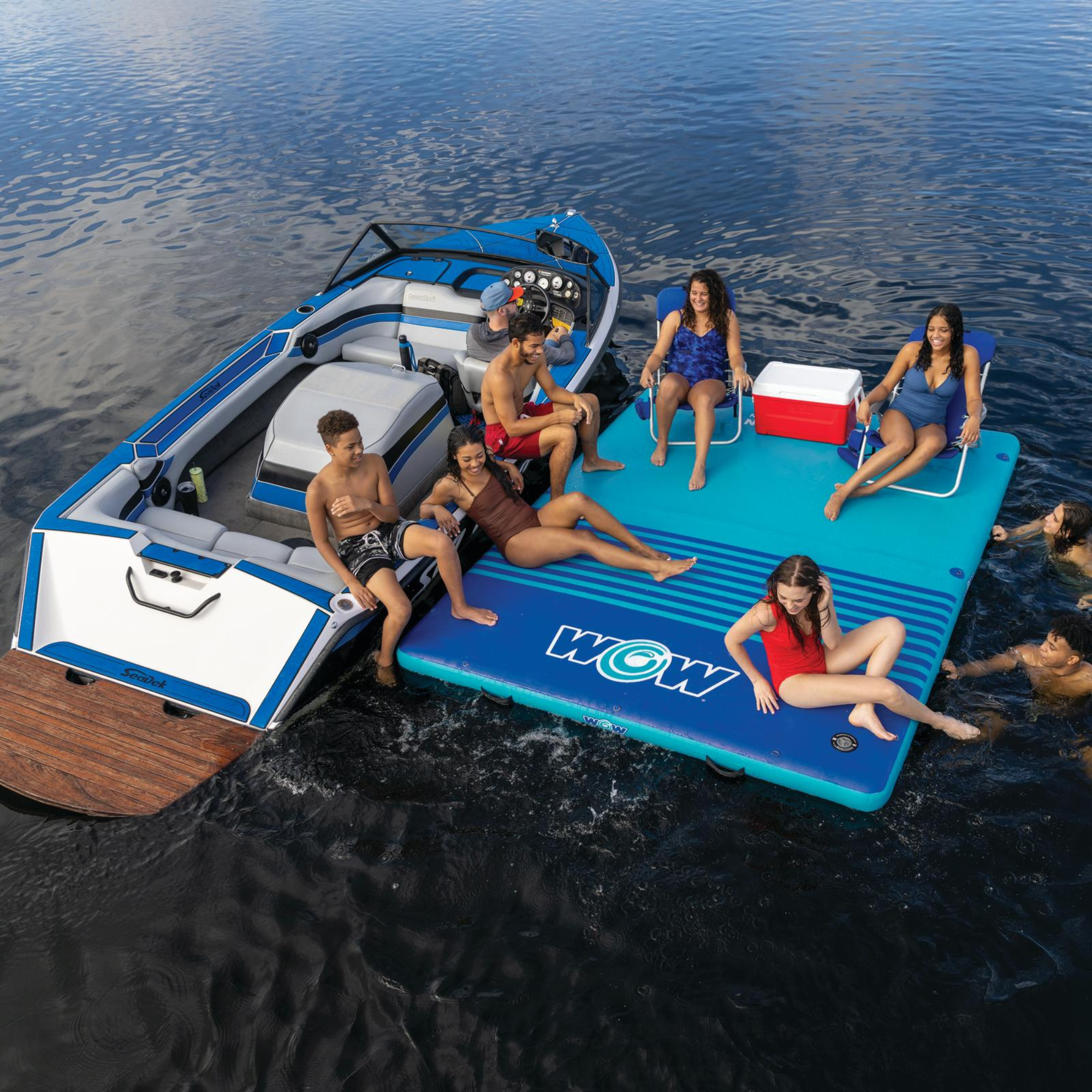 WOW Watersports 8'x5'x6" Drop Stitch Vacation Station Dock