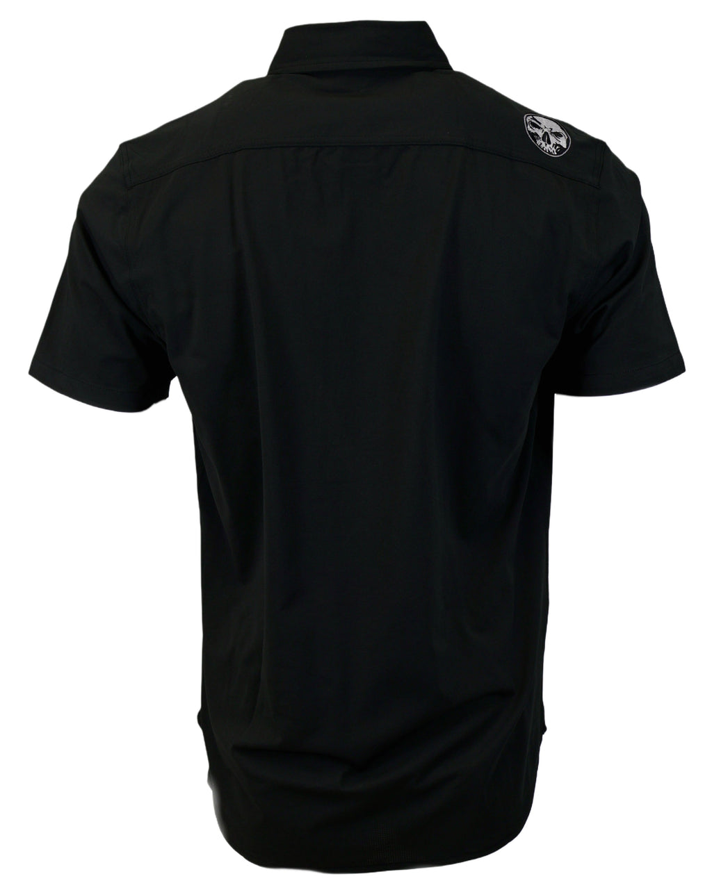 NEW! Micro-Perforated, Stretch Embroidered Button-Up