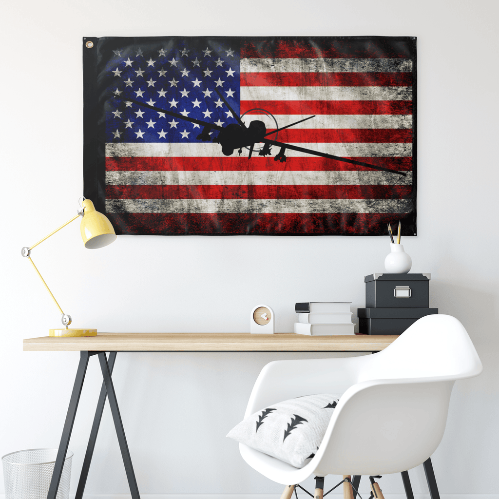 MQ-9 Reaper Wall Flag -  3x5 feet