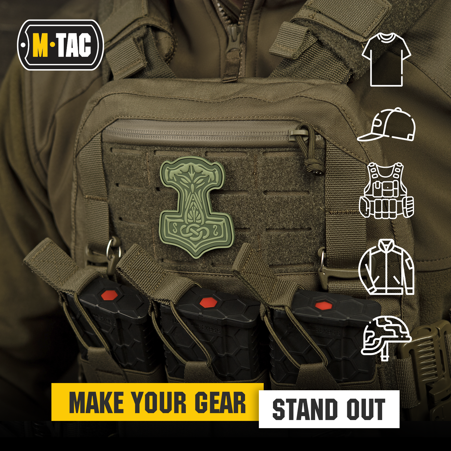 M-Tac patch Mjolnir PVC