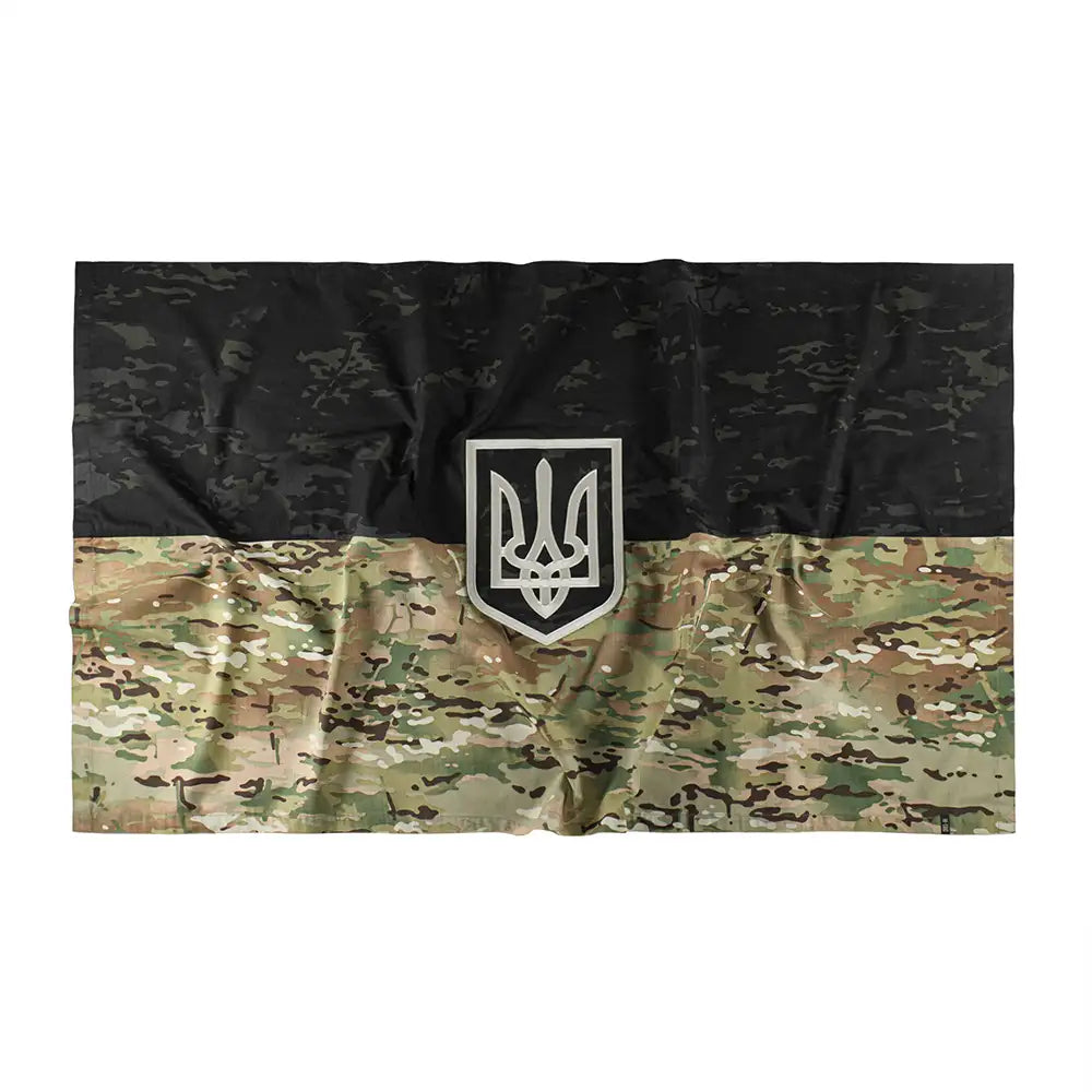 M-Tac Ukrainian Flag with Embroidered Trident (Gift Box)