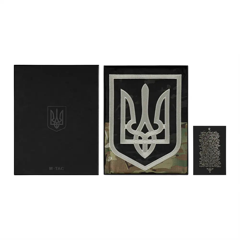 M-Tac Ukrainian Flag with Embroidered Trident (Gift Box)