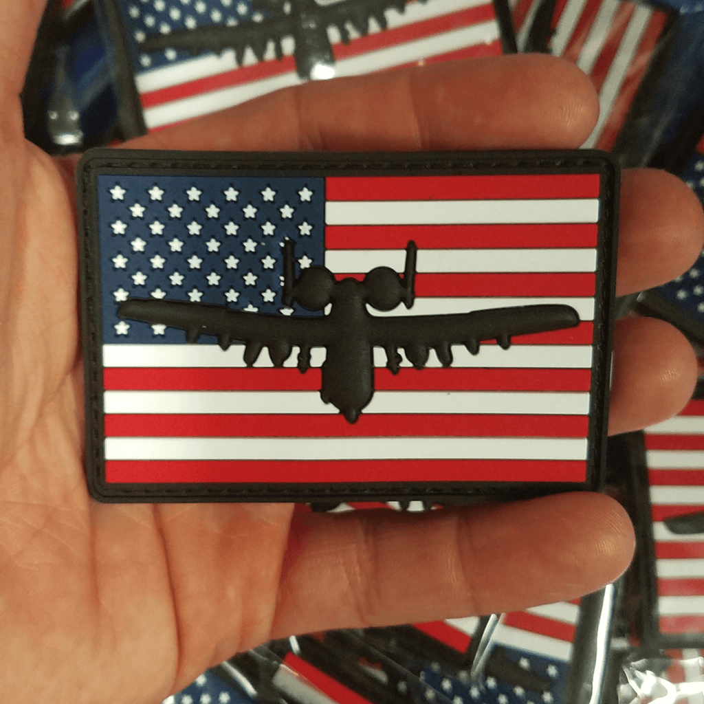 A-10 Warthog Flag Patch - PVC/Rubber