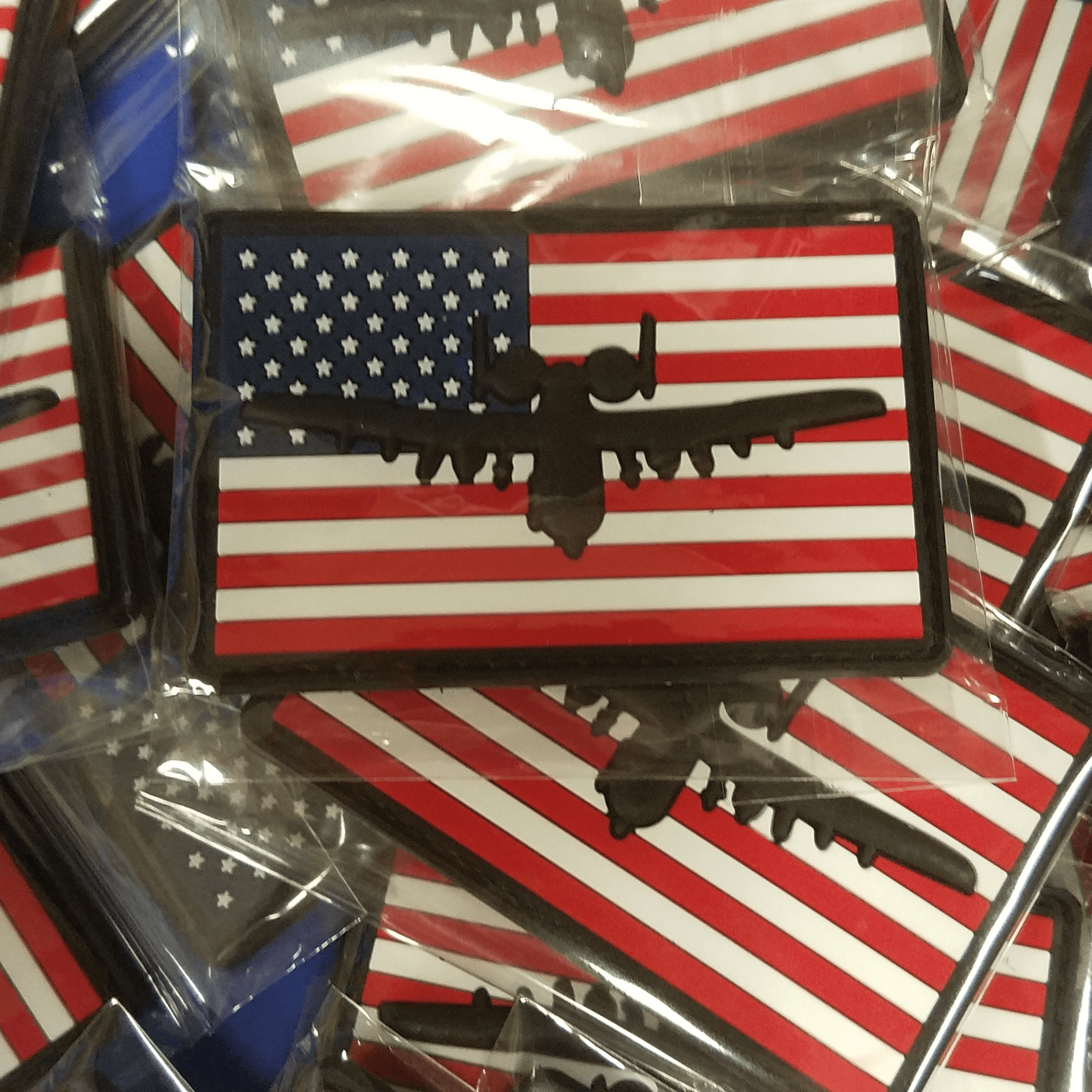 A-10 Warthog Flag Patch - PVC/Rubber