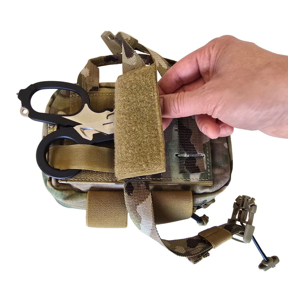 MUCTAC IFAK Rip Away Medical Pouch MOLLE 500D Nylon EMT First Aid Utility Bag