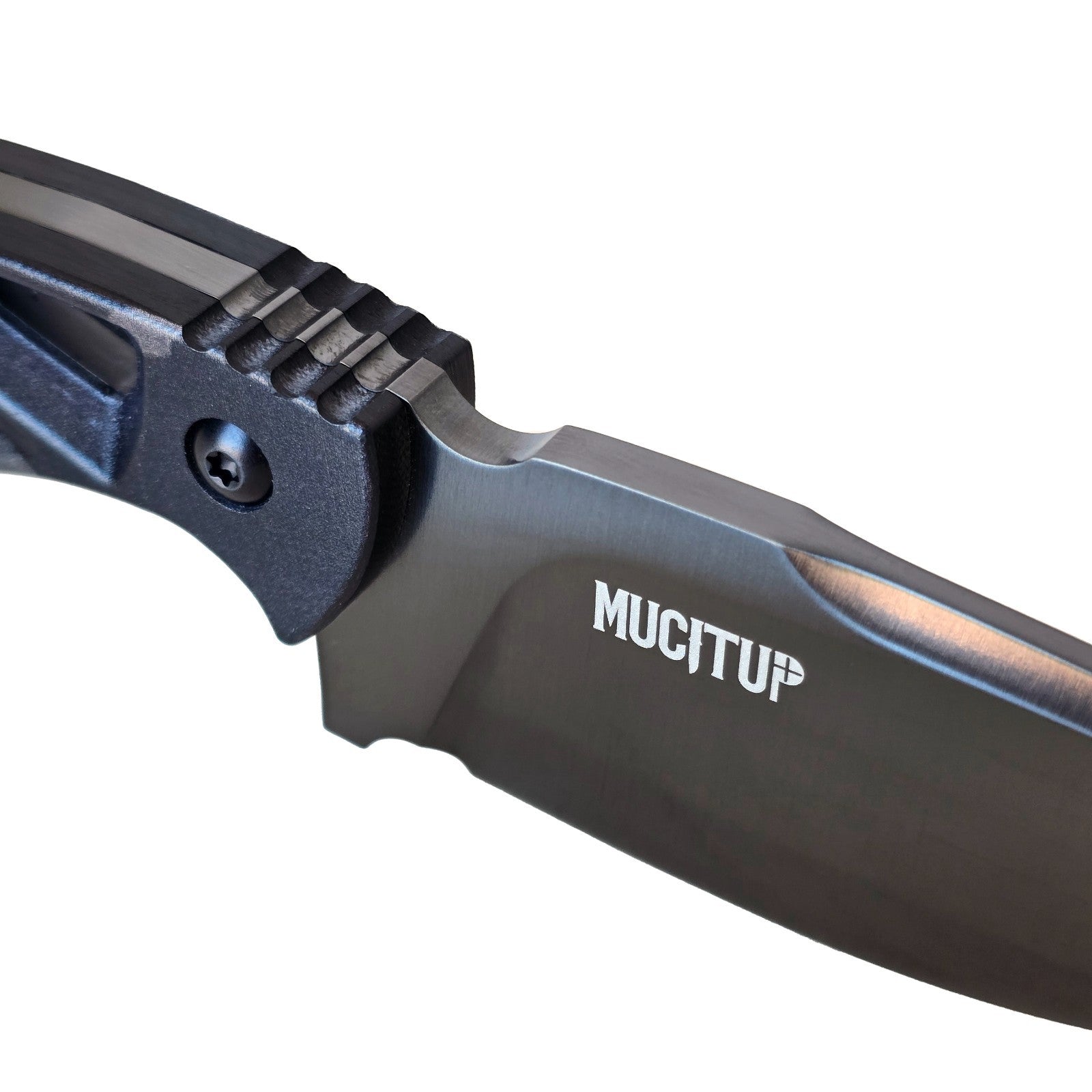MUCITUP LIMITED EDITION MUCTAC Surge Fixed Blade Knife D2 Steel 3" DLC Blade Multicam Black G10