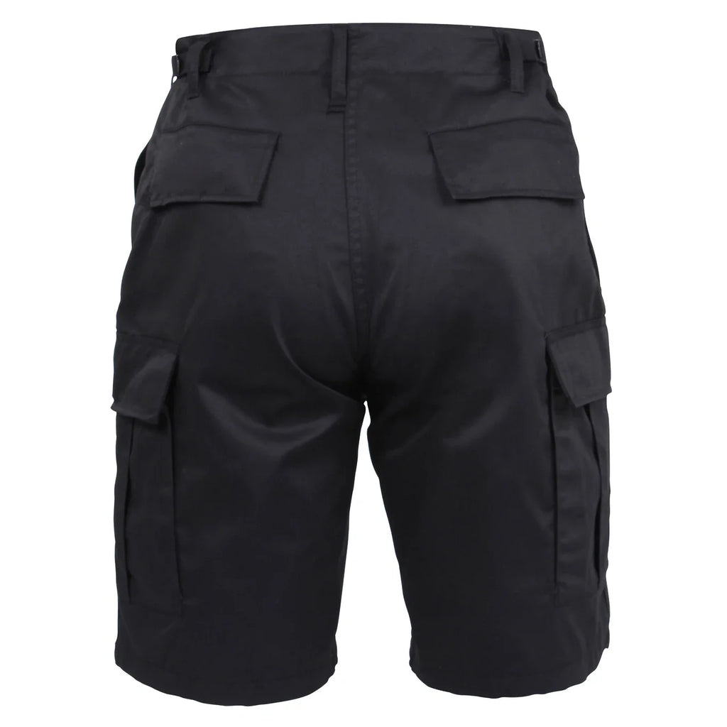 BDU Shorts - Black - Polyester/Cotton