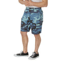 BDU Shorts - Sky Blue Camo - Poly/Cotton