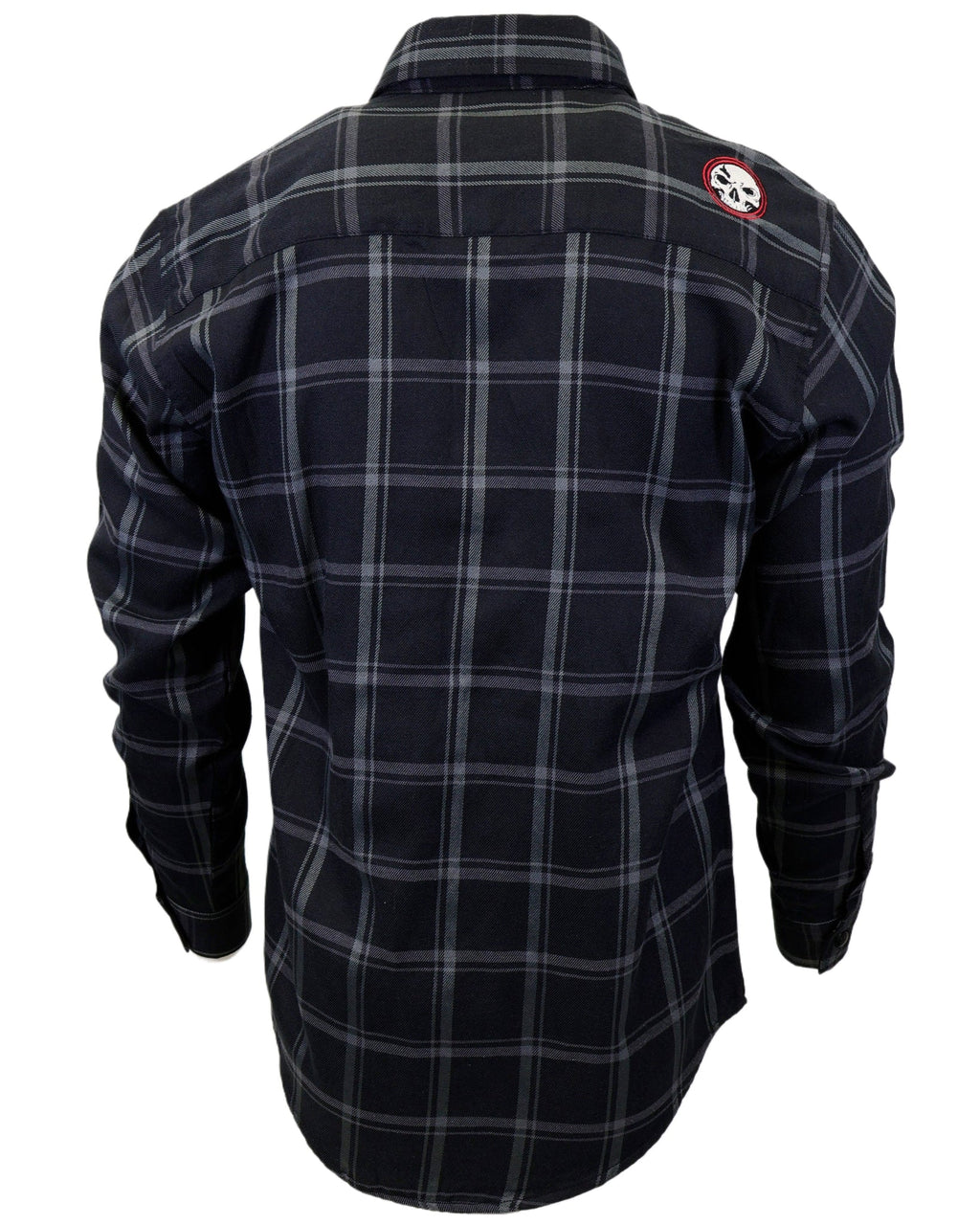 The "Silent Night" Black & Grey Flannel (Hidden Snap Collars)