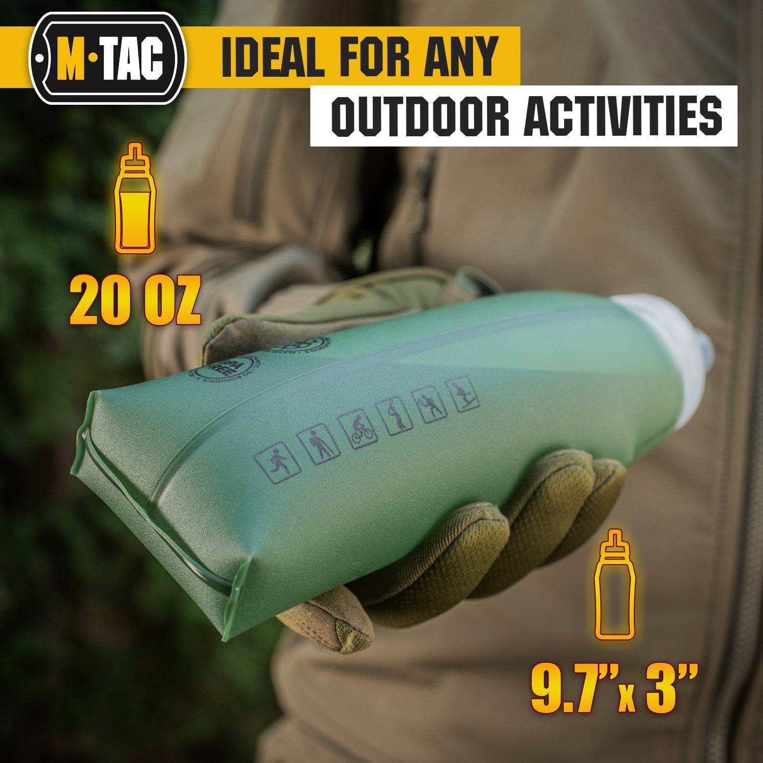 M-Tac Collapsible Water Bottle 20oz