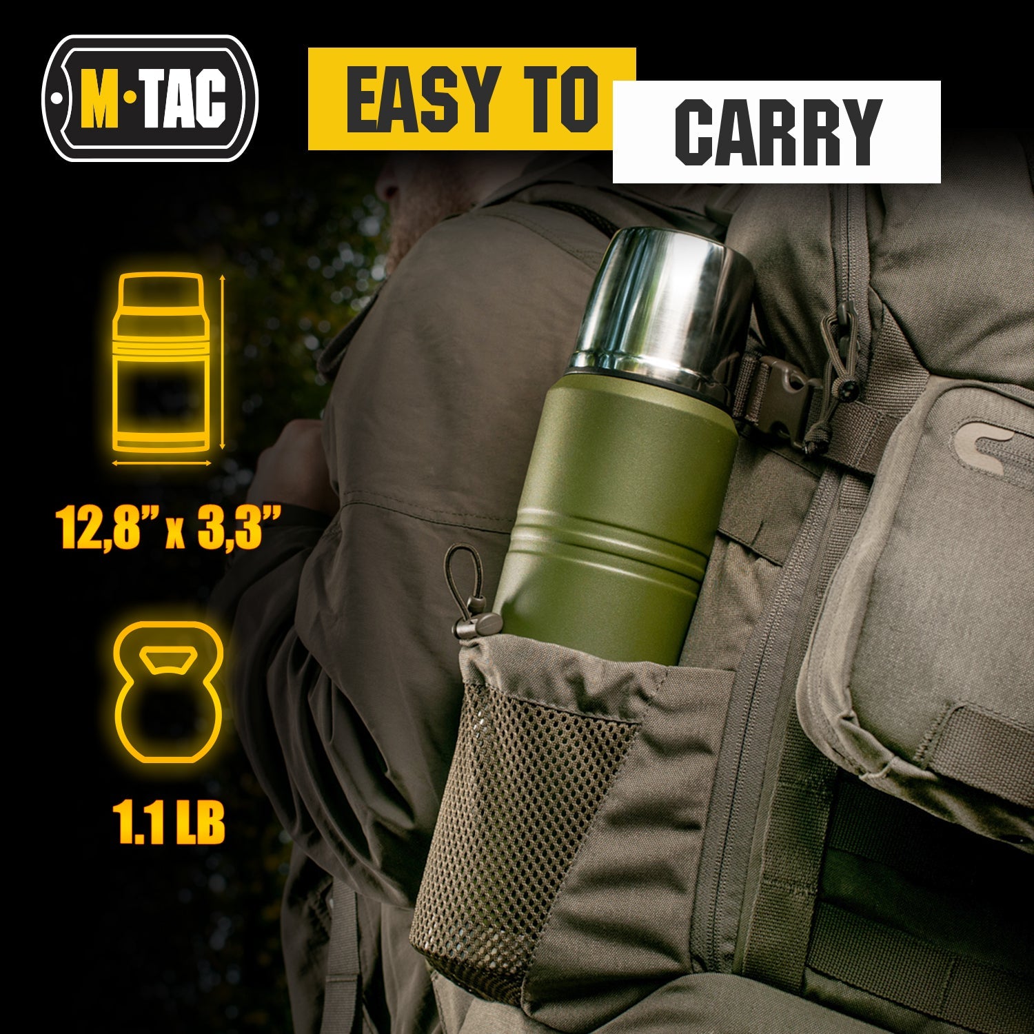 M-Tac Stainless 34 Oz Thermos