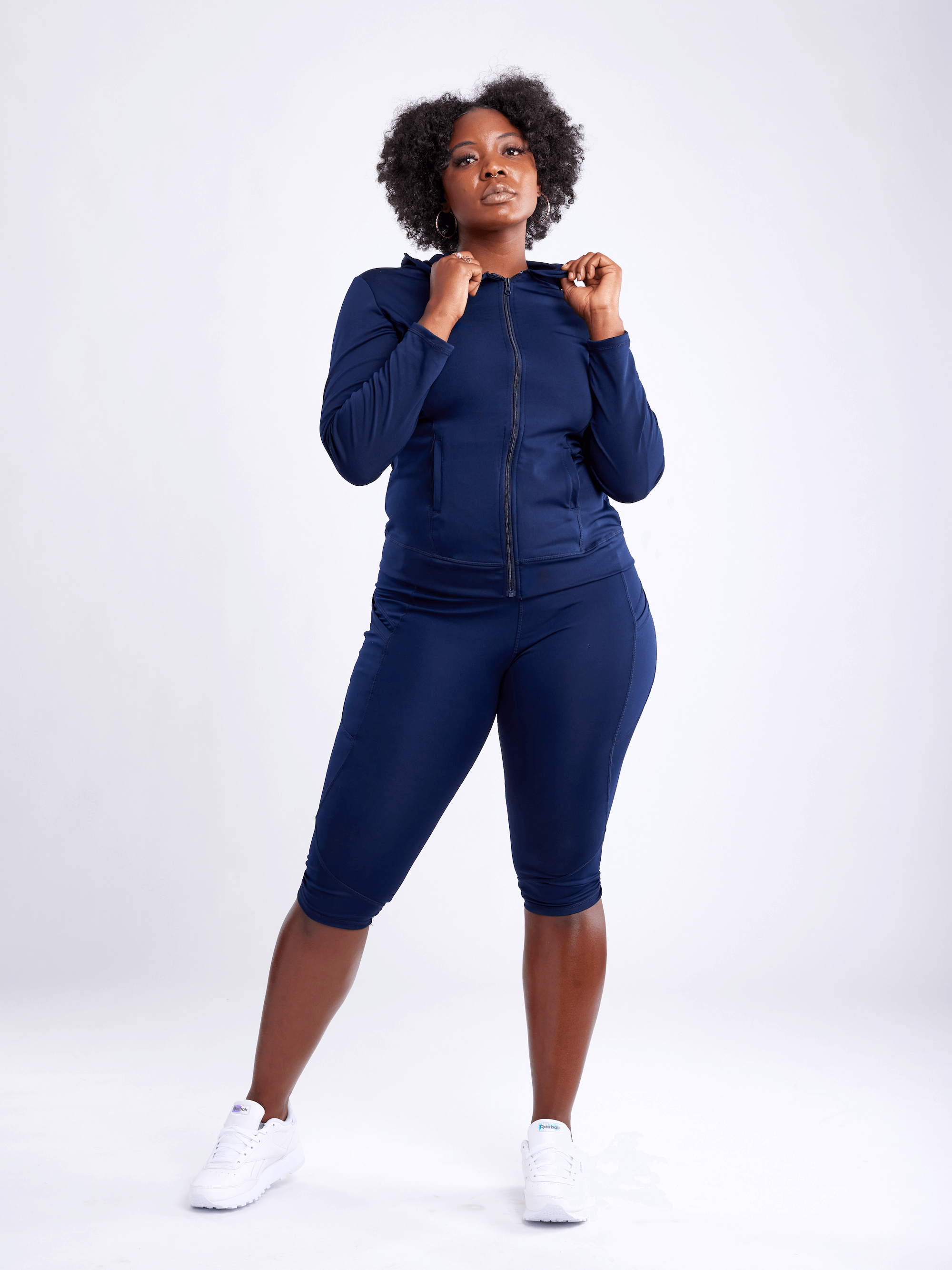 JupiterGear Athletic Fitted Zip-Up Hoodie Jacket with Pockets