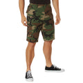 BDU Shorts - Woodland Camo - 100% Cotton Ripstop