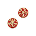 Sta-Brite® Chief 5 Bugles 2 Post Red With Gold 15/16" (pair)