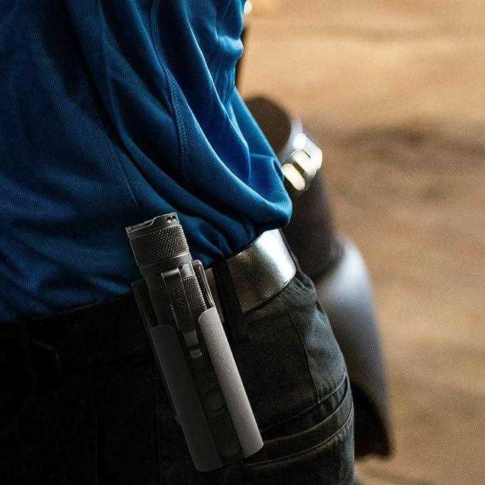 Engineered Plastic Clip-on Holster for E9RG4, M5Gen3 and other Torches with 1" Diameter