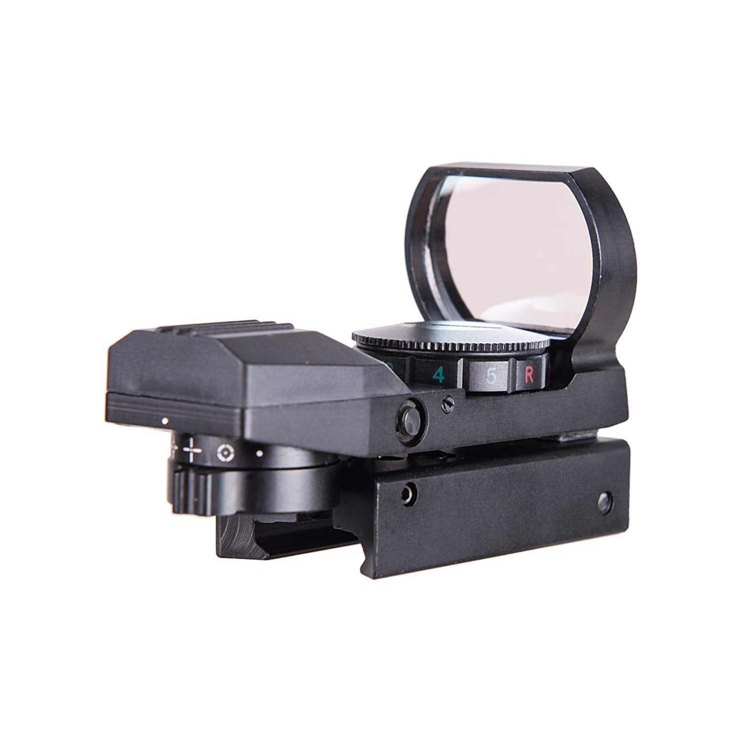 3-in-1 Rifle Scope Combo, 4-12x50mm Rangefinder Scope, Red&Green Reflex Sight, Green Laser