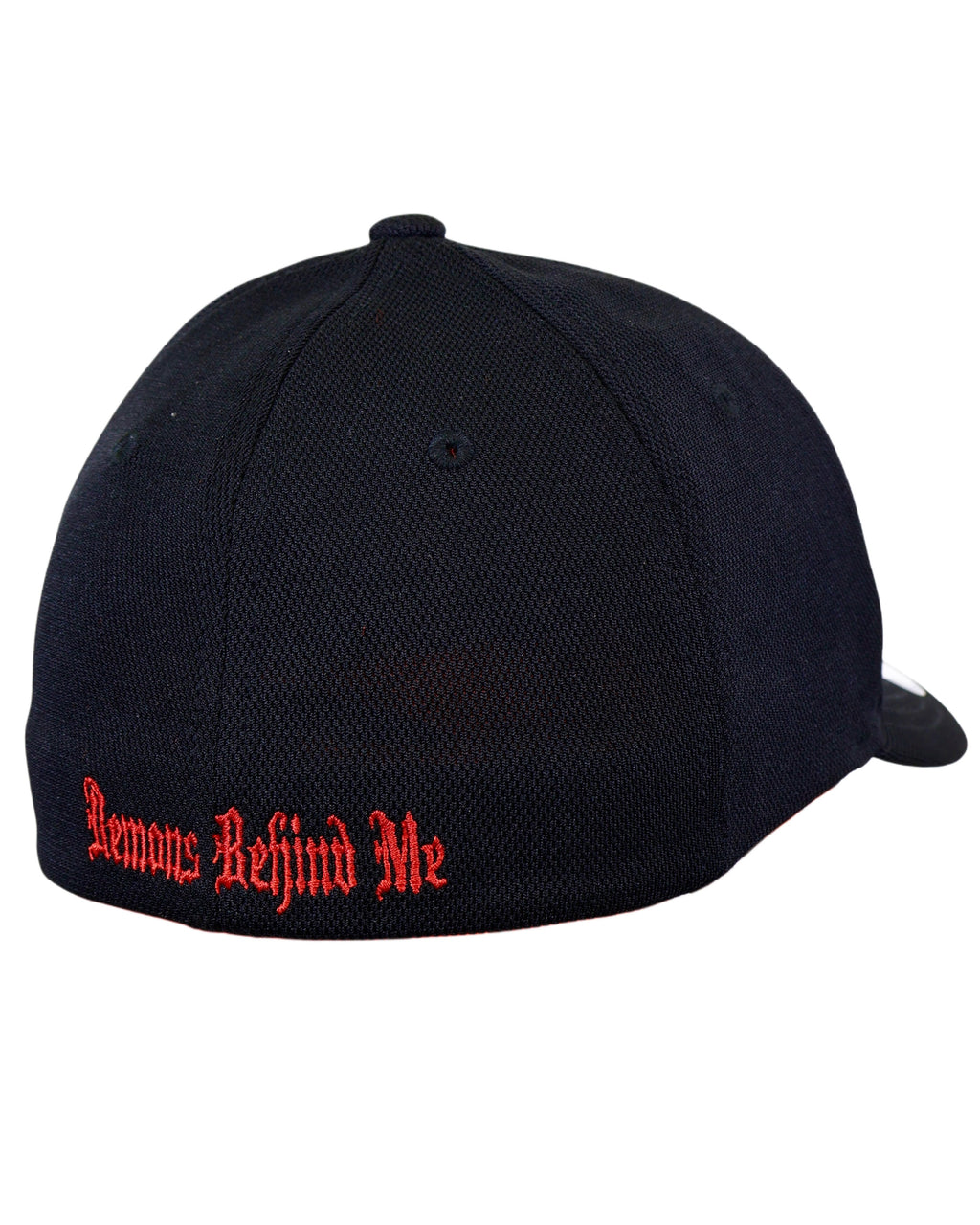 LIMITED EDITION! Red & White Two Tone Skull - Black "Never Fade" Fitted Cap