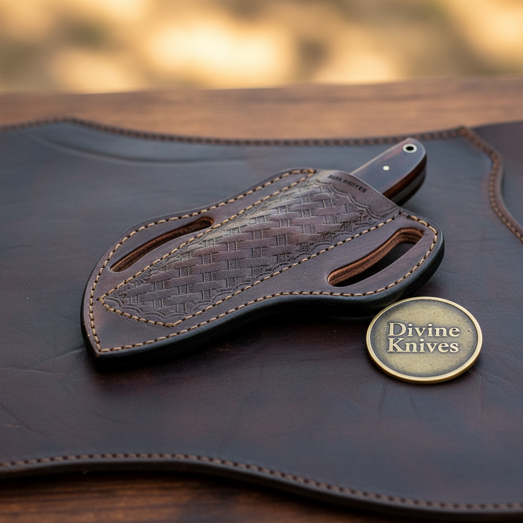 Rosewood Handle Bull Cutter Cowboy Knife for Ranch Chores and Gifting