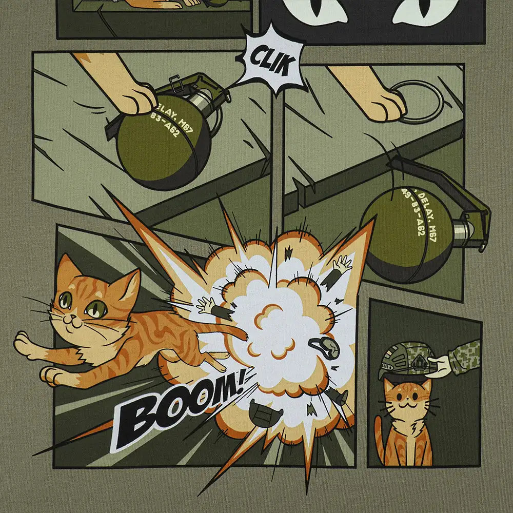 M-Tac T-Shirt Orange Cat Cotton Hard