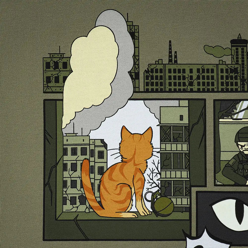 M-Tac T-Shirt Orange Cat Cotton Hard