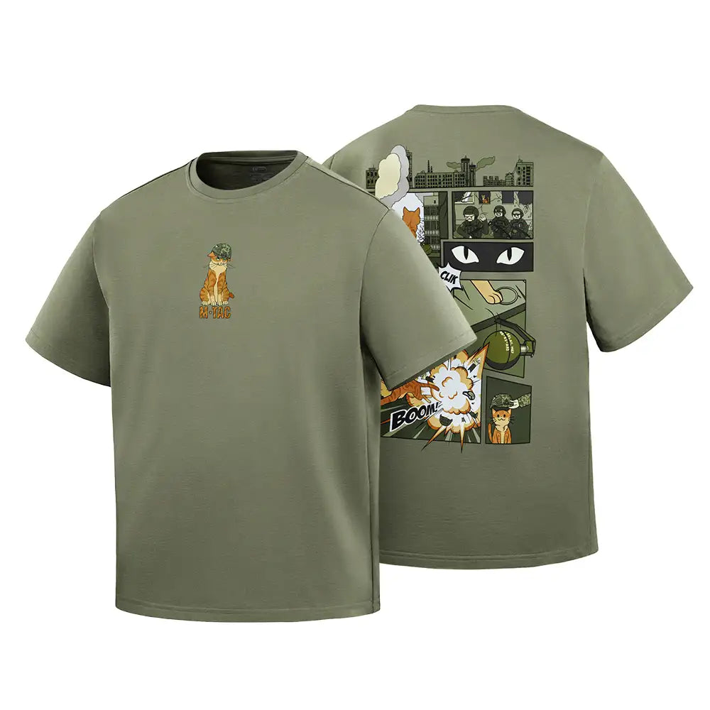 M-Tac T-Shirt Orange Cat Cotton Hard