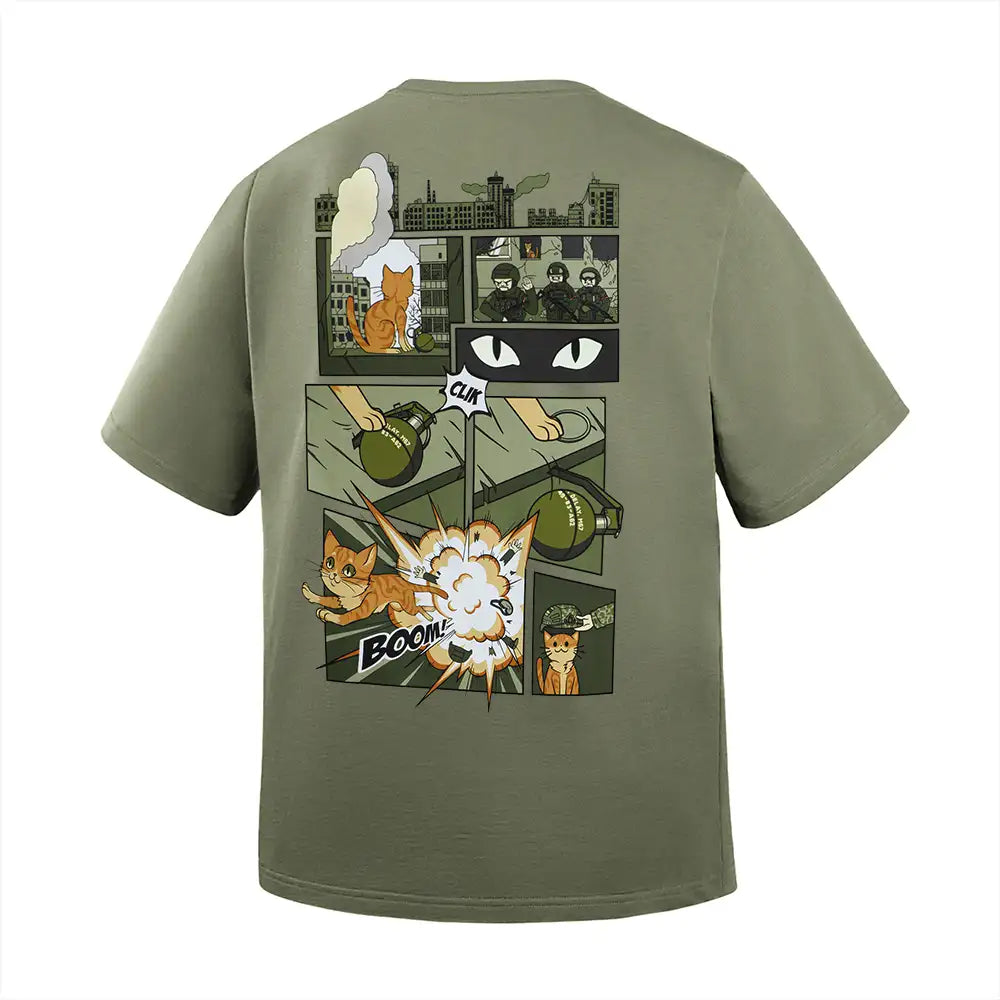 M-Tac T-Shirt Orange Cat Cotton Hard