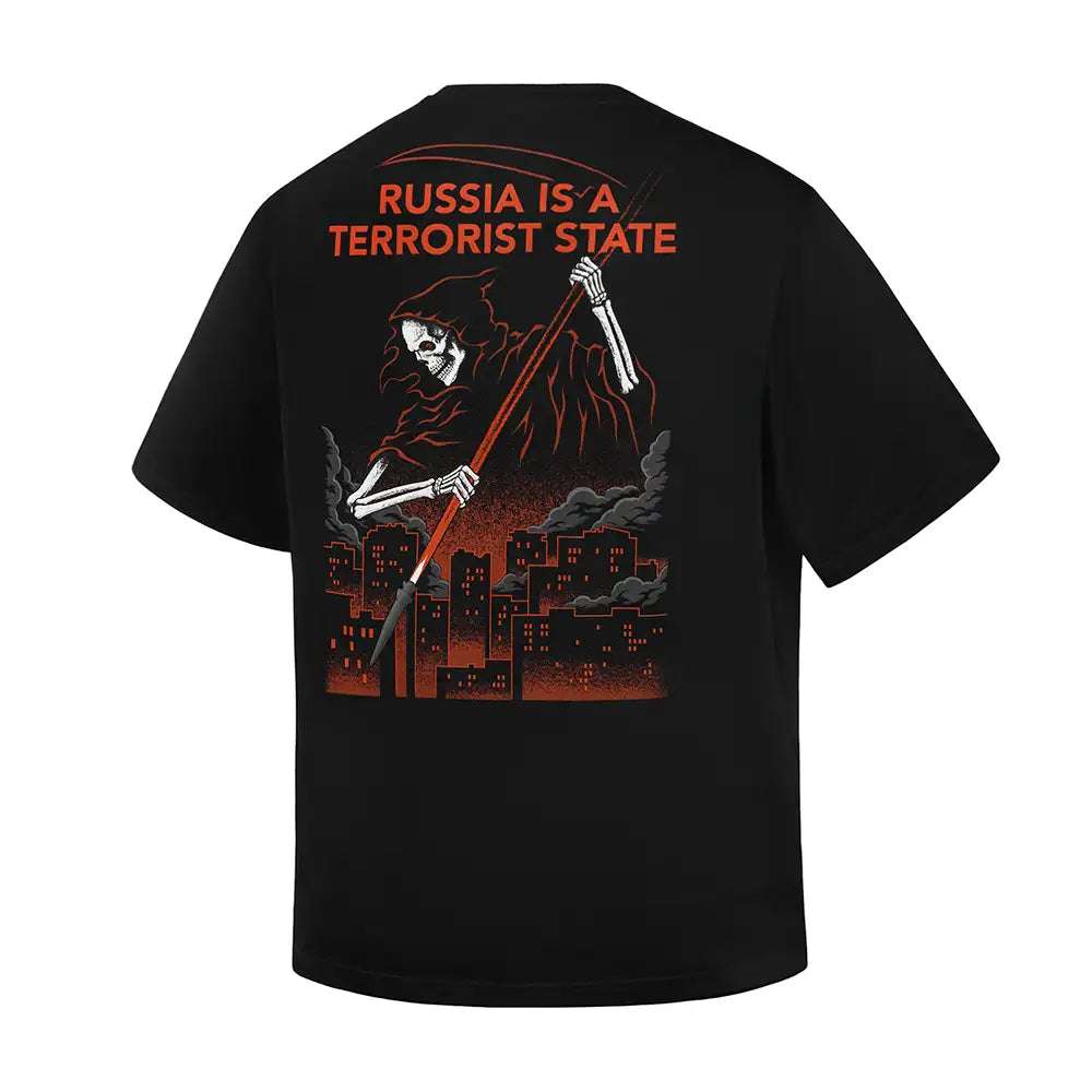 M-Tac T-Shirt Russia Is a Terrorist State Cotton Hard Oversize