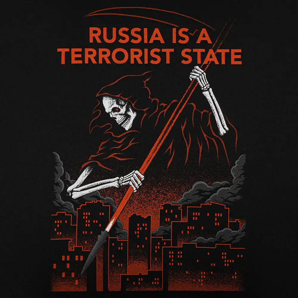 M-Tac T-Shirt Russia Is a Terrorist State Cotton Hard Oversize