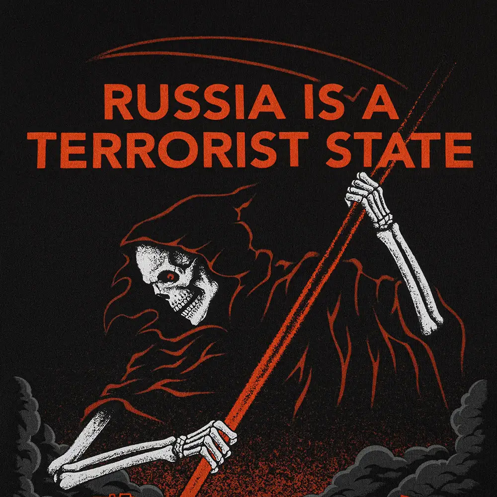 M-Tac T-Shirt Russia Is a Terrorist State Cotton Hard Oversize