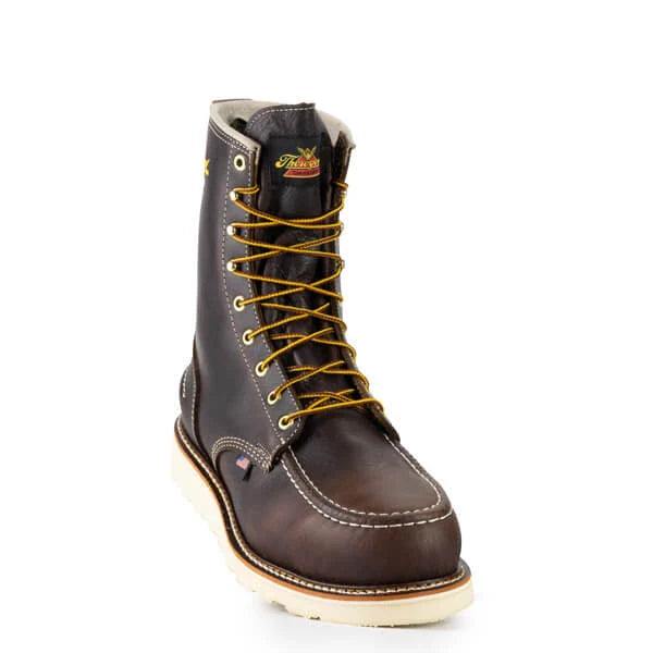 Thorogood MOC TOE 1957 Series – Waterproof Boots – 8″ Briar Pitstop Safety Toe – Maxwear Wedge™