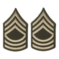 U.S. Army AGSU E8 Master Sergeant Chevron Sew-On Rank (male)