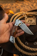 Rosewood Trail Folder Knife 6" Handmade Rosewood Handle EDC Folder