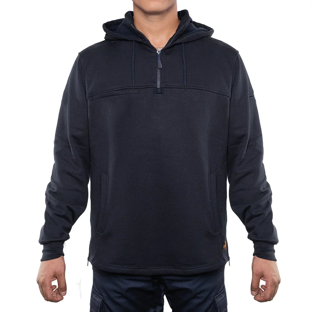 HOODED JOB SHIRT.       8545 – THE NEXT-GEN QUARTER MASTER 1/4 ZIPPED HOODED JOB SHIRT