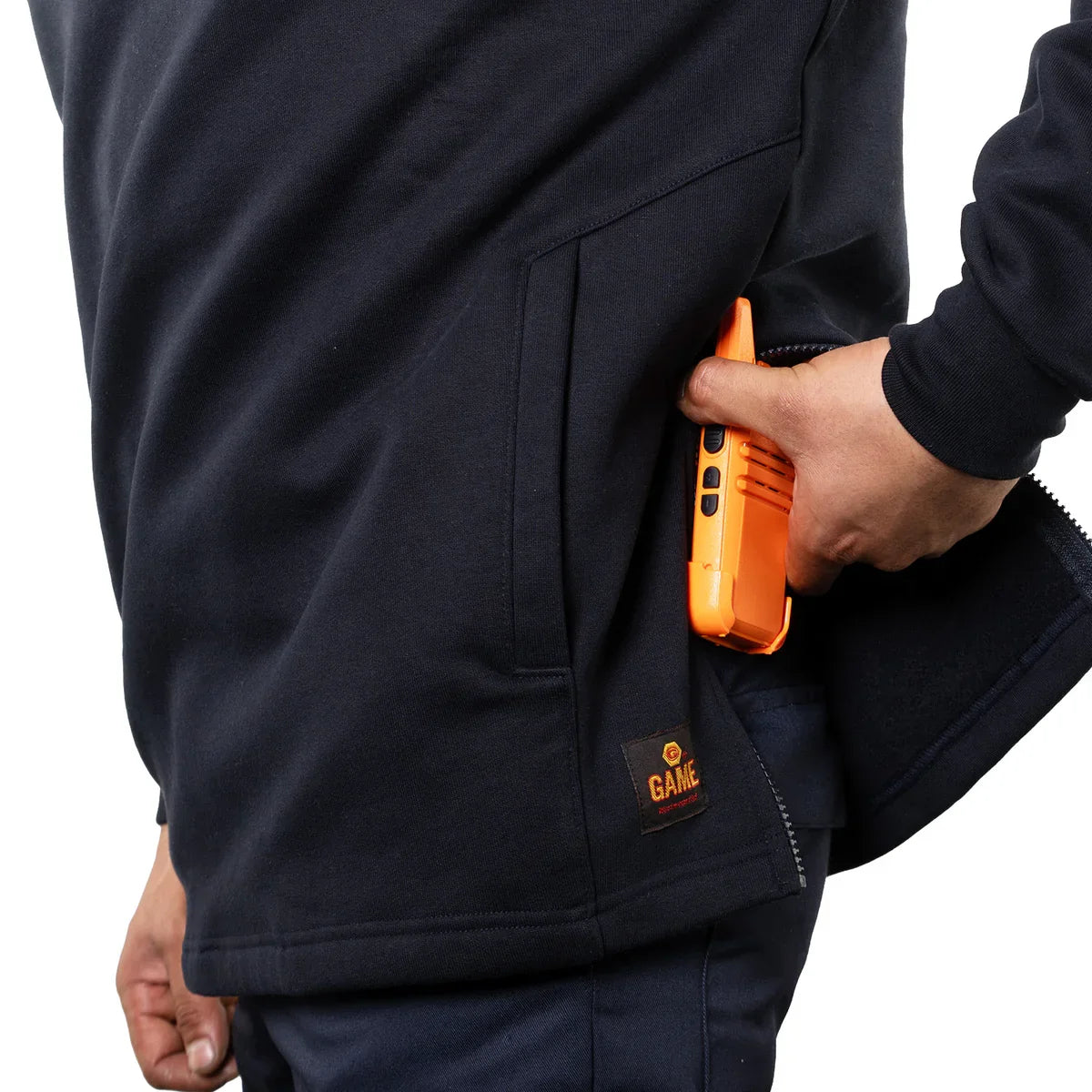 HOODED JOB SHIRT.       8545 – THE NEXT-GEN QUARTER MASTER 1/4 ZIPPED HOODED JOB SHIRT