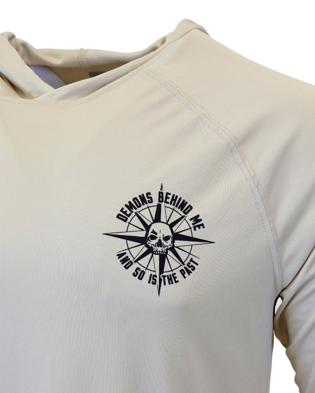 Unisex Nautical Compass Hooded UV Long Sleeve Tee