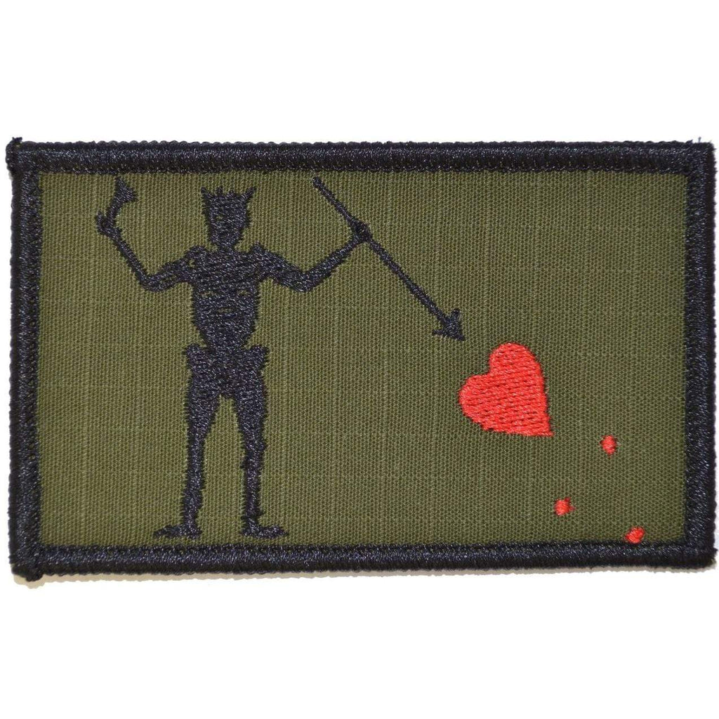Edward Teach Blackbeard Pirate Flag - 3.75x2.25 Patch