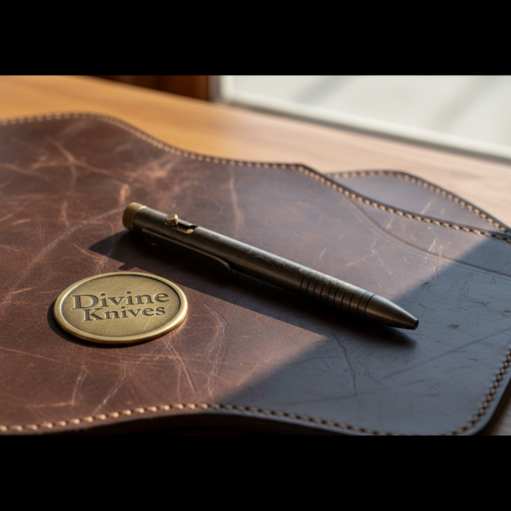Engraved Steel Bolt Action Pen for Everyday Carry