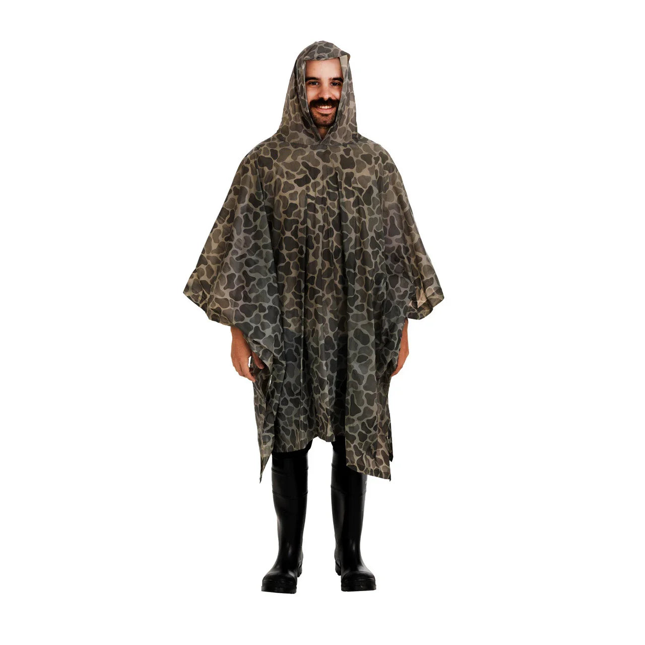 Vinyl Camo Poncho - 52" X 80"