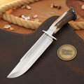 Crown Stag D2 Steel Rambo Bowie with Bold Blade