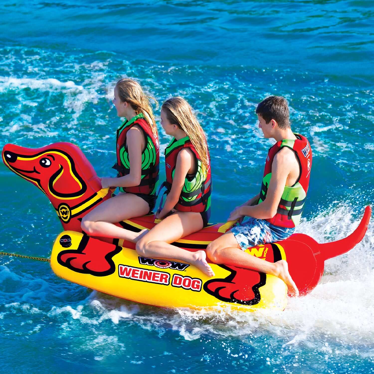 WOW Sports Weiner Dog 3 Towable (19-1010)
