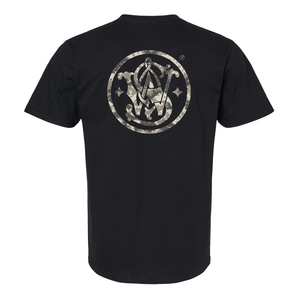 Smith & Wesson® Digital-Camo Filled Circle Logo Men's Tee