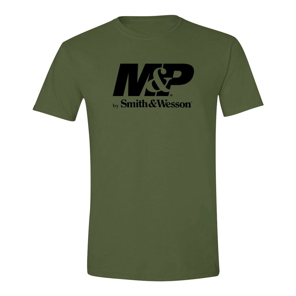 M&P by Smith & Wesson® Men's Authentic Logo Short Sleeve Tee in Military Green