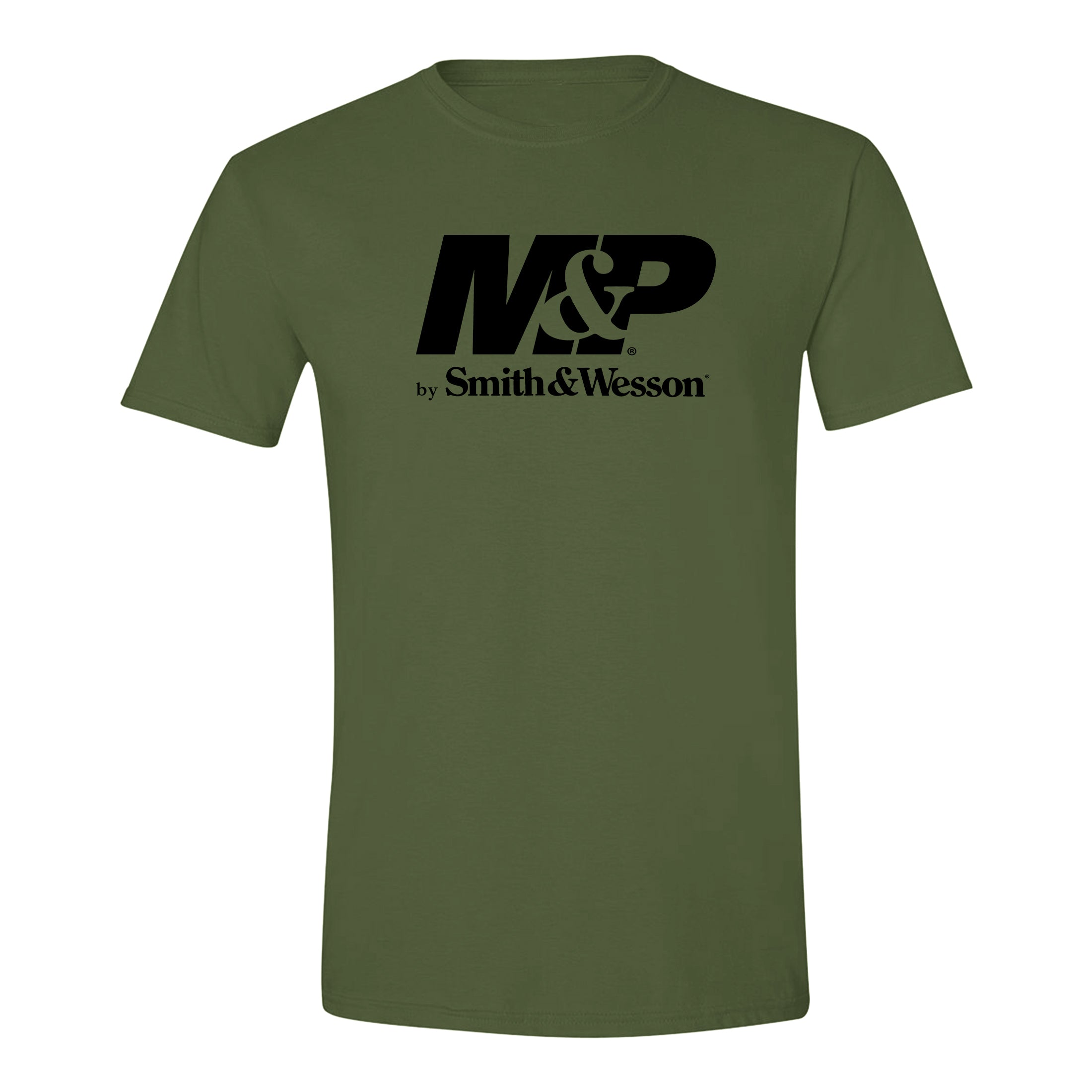 M&P by Smith & Wesson® Men's Authentic Logo Short Sleeve Tee in Military Green