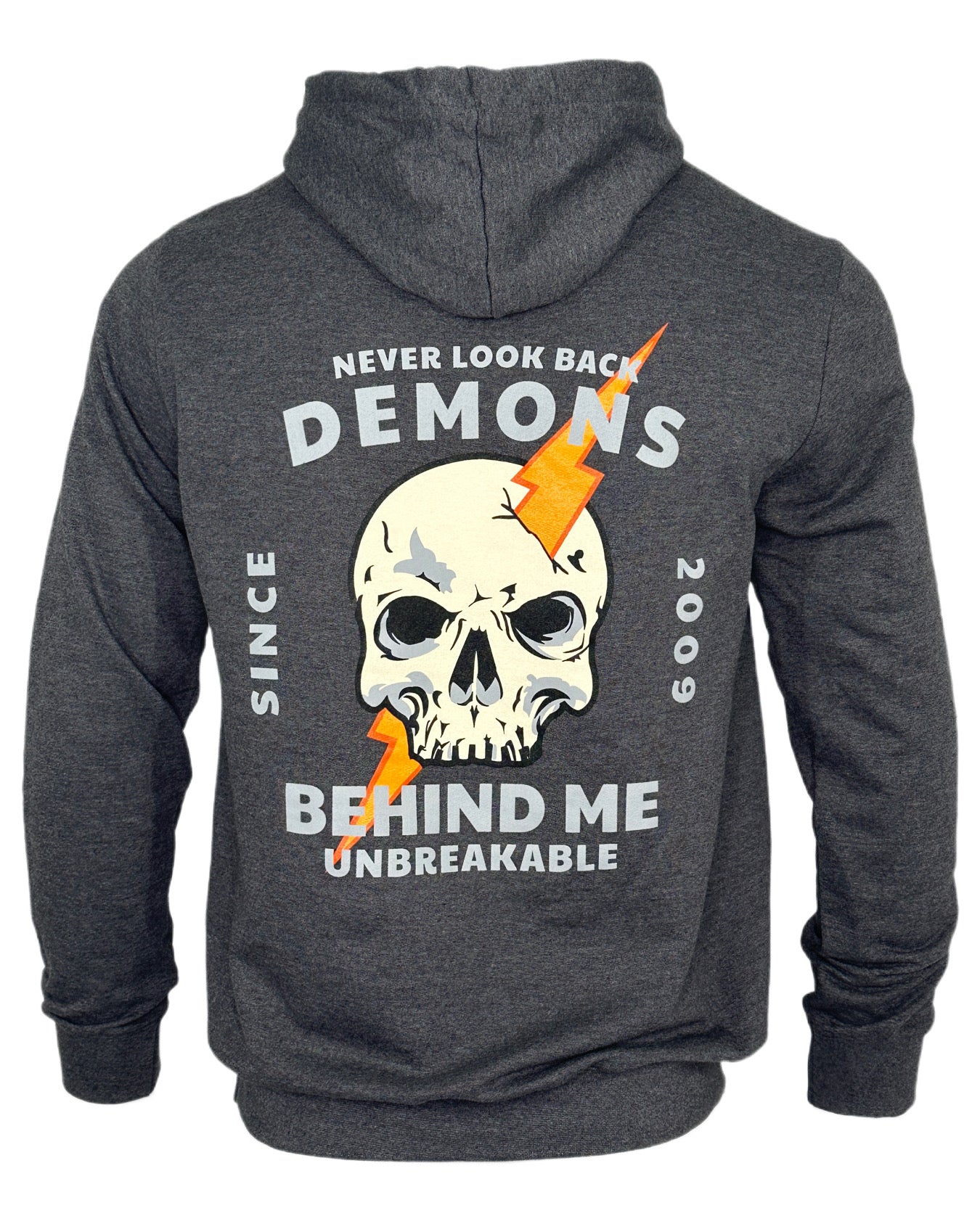 "Unbreakable" Unisex Heathered Charcoal Hoodie