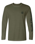 Smith & Wesson® Long Sleeve Tee with Arm Logo in Military Green