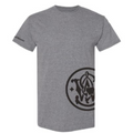Smith & Wesson® Crewneck Wrap-Around Logo Short Sleeve Tee in Nickel Heather