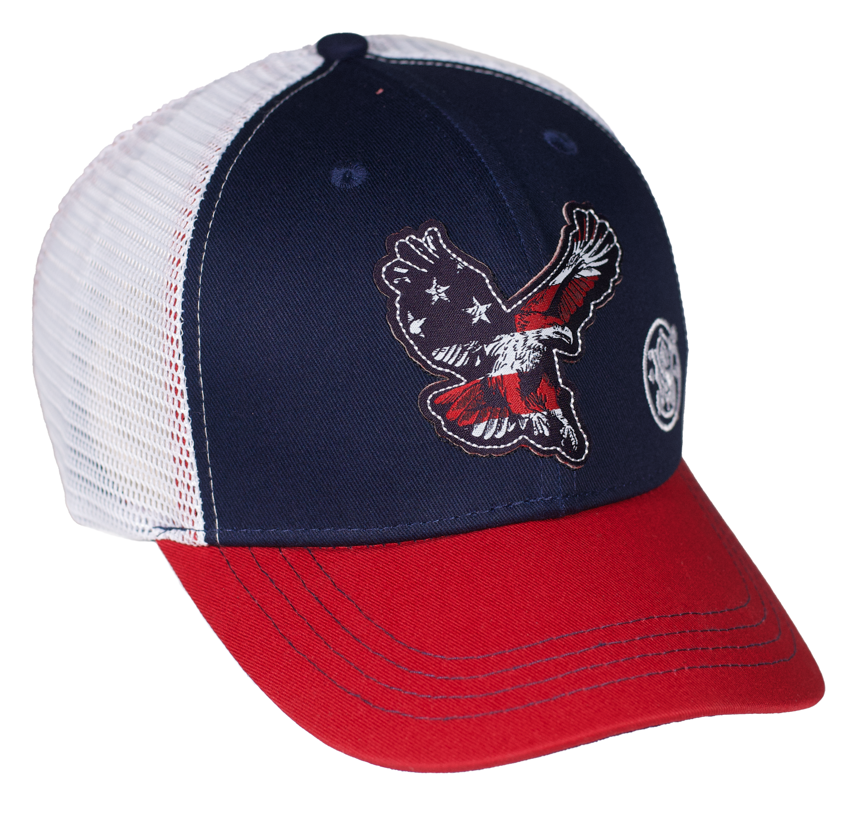 Smith & Wesson® Red, White & Blue Eagle Trucker Hat - American Flag Design