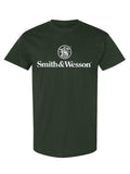 Smith & Wesson® Stacked Logo Men's Short Sleeve Tee – Forest Green