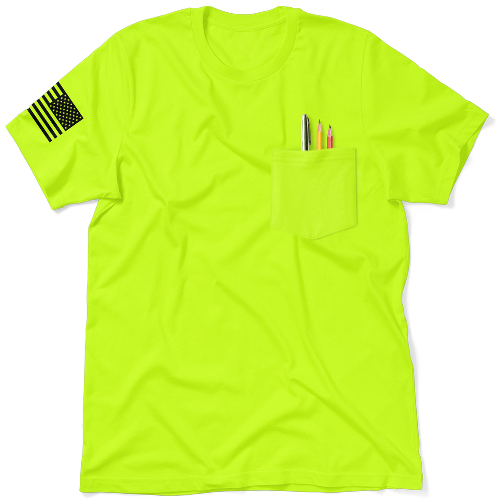 Responsibility - Safety Yellow Pocket T-Shirt